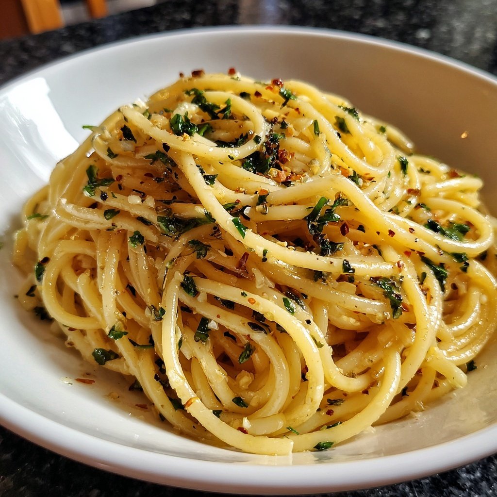 Schnell & Einfach 15-Minuten Knoblauchpasta