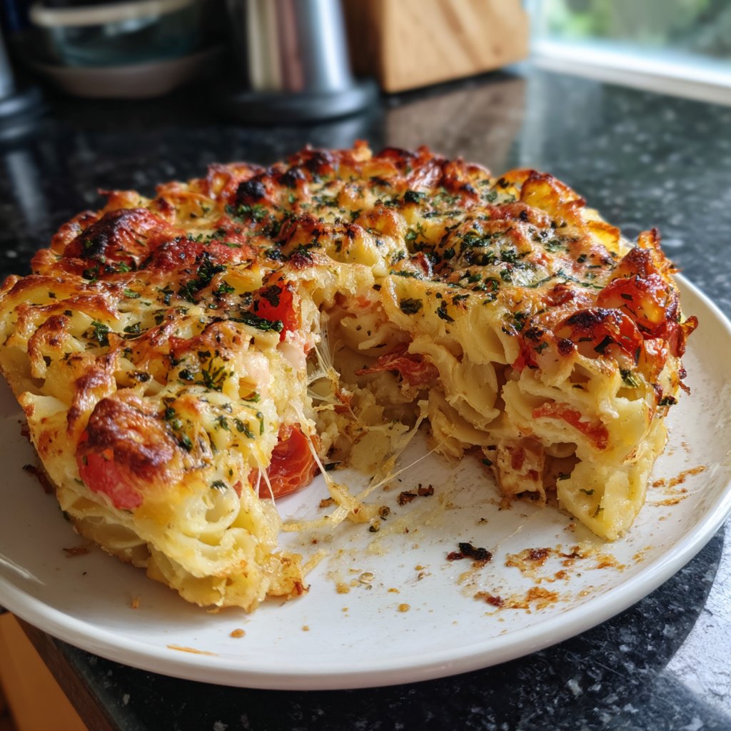 Nudelauflauf mit Tomaten
