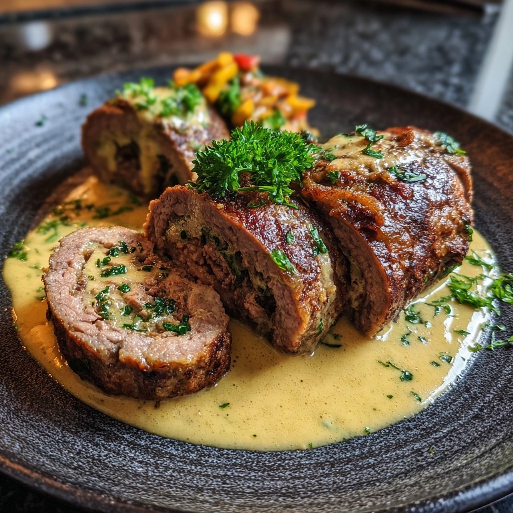 Hausmannskost Rinderrouladen mit Rahmsoße