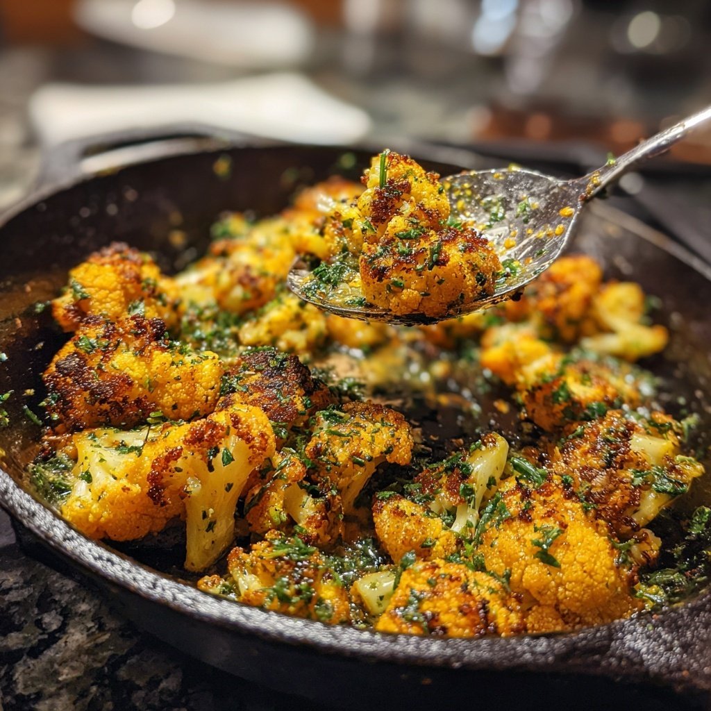 Blumenkohl Pfanne Mit Zitronen Saft