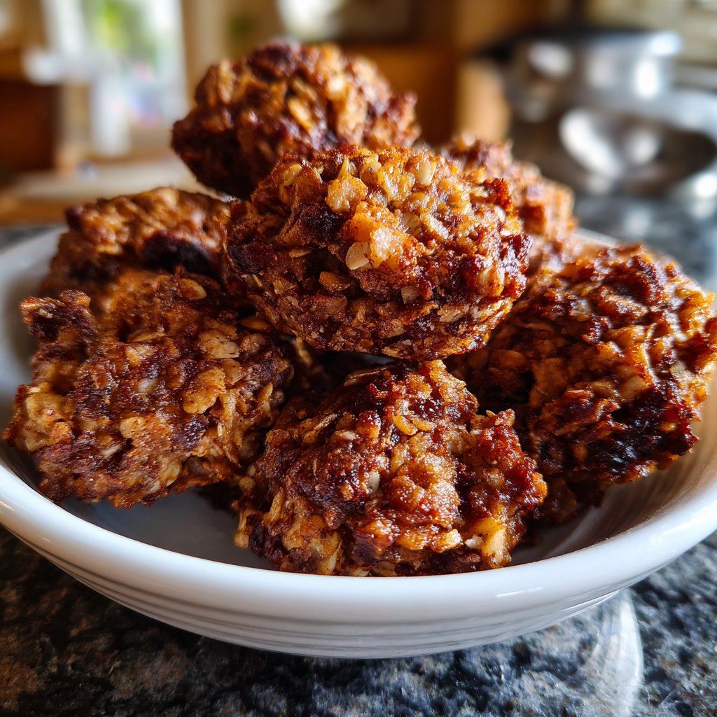 Zuckerfreie Snacks mit Hafer und Banane