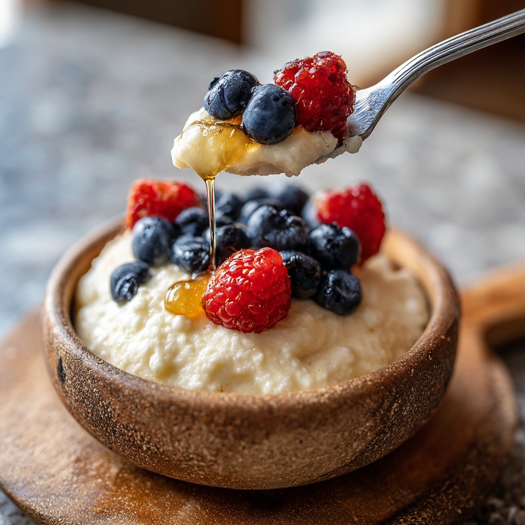 Frühstück für Kinder mit Haferbrei