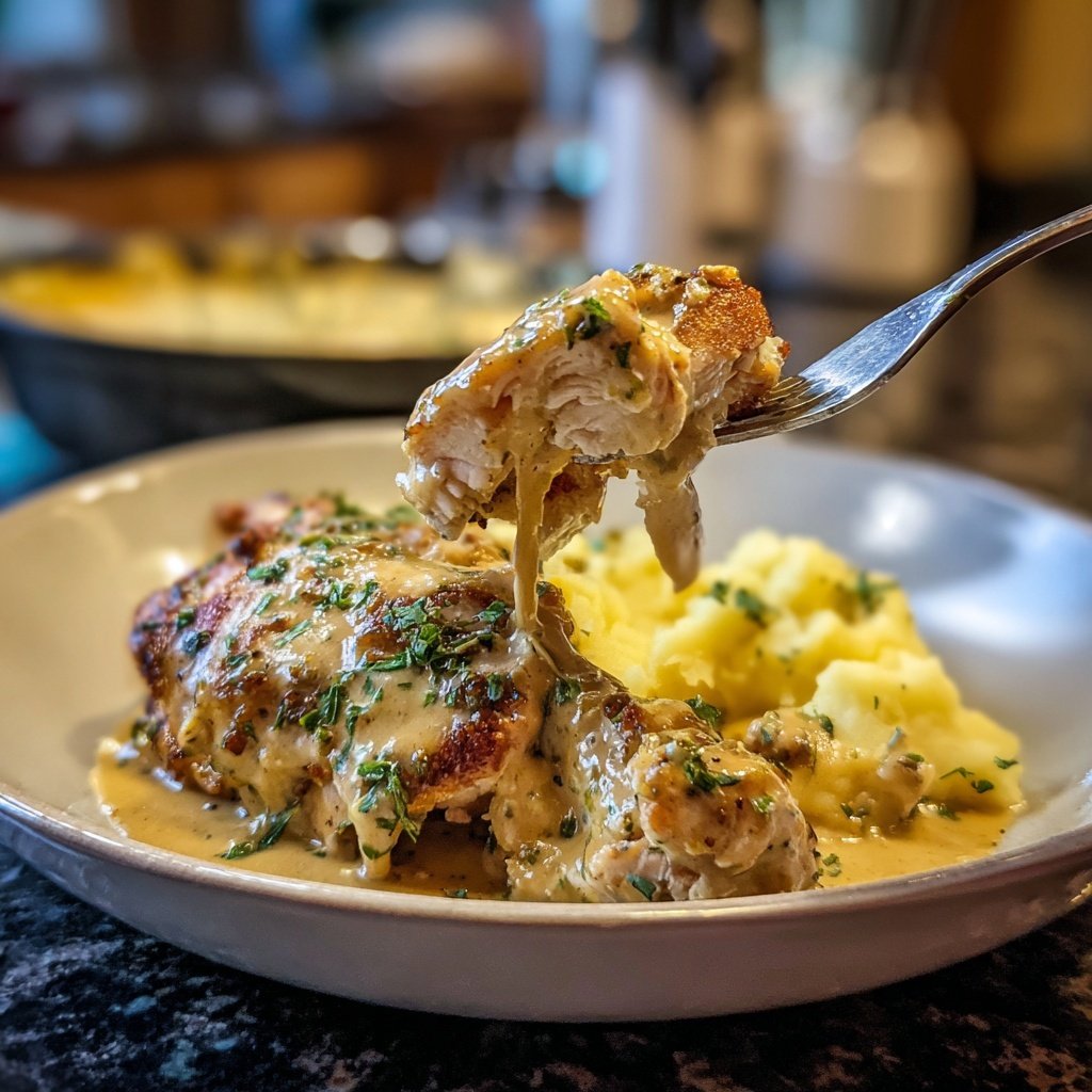 Hausmannskost Cremiges Hähnchen mit Kartoffelpüree