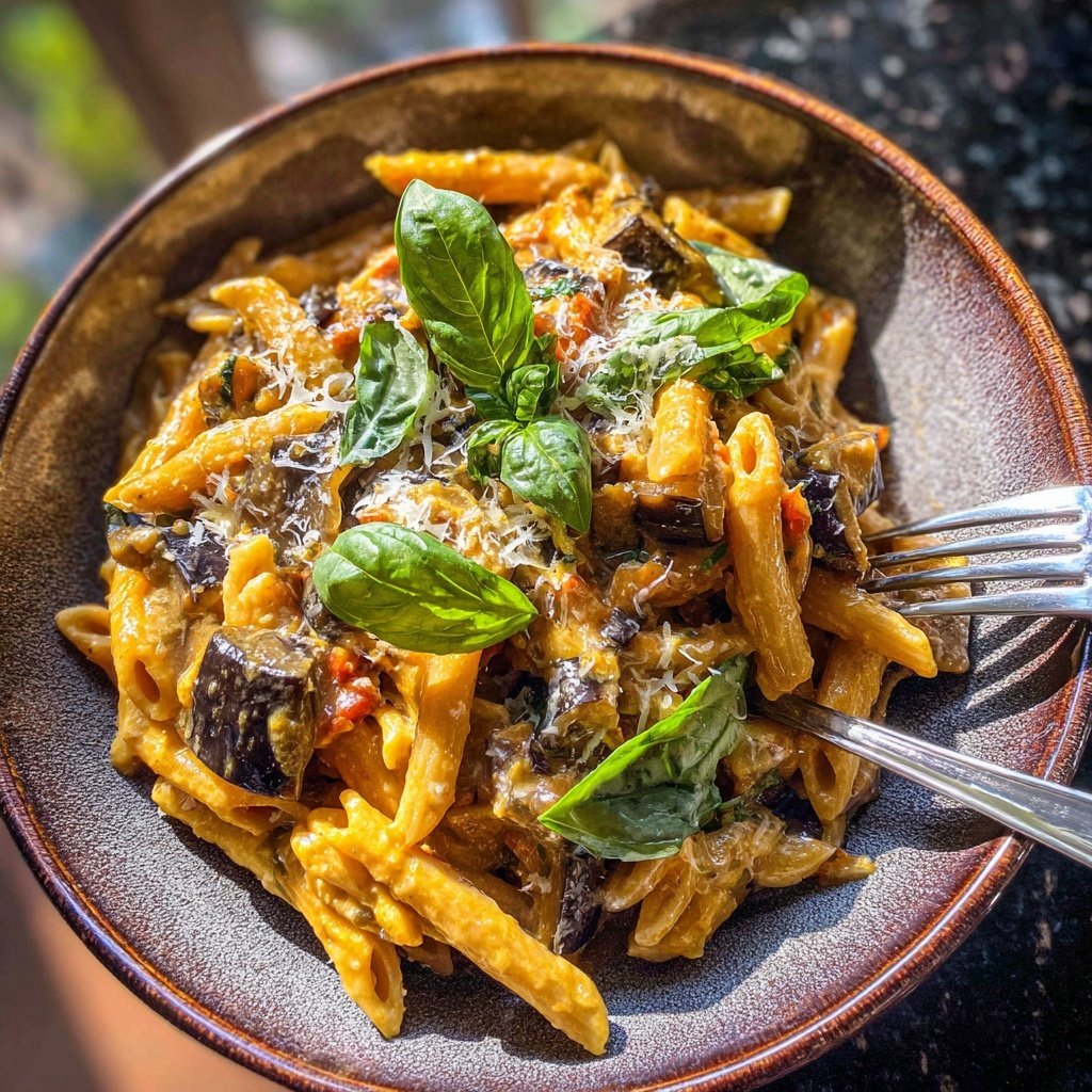 Internationale Küche Italienische Pasta alla Norma