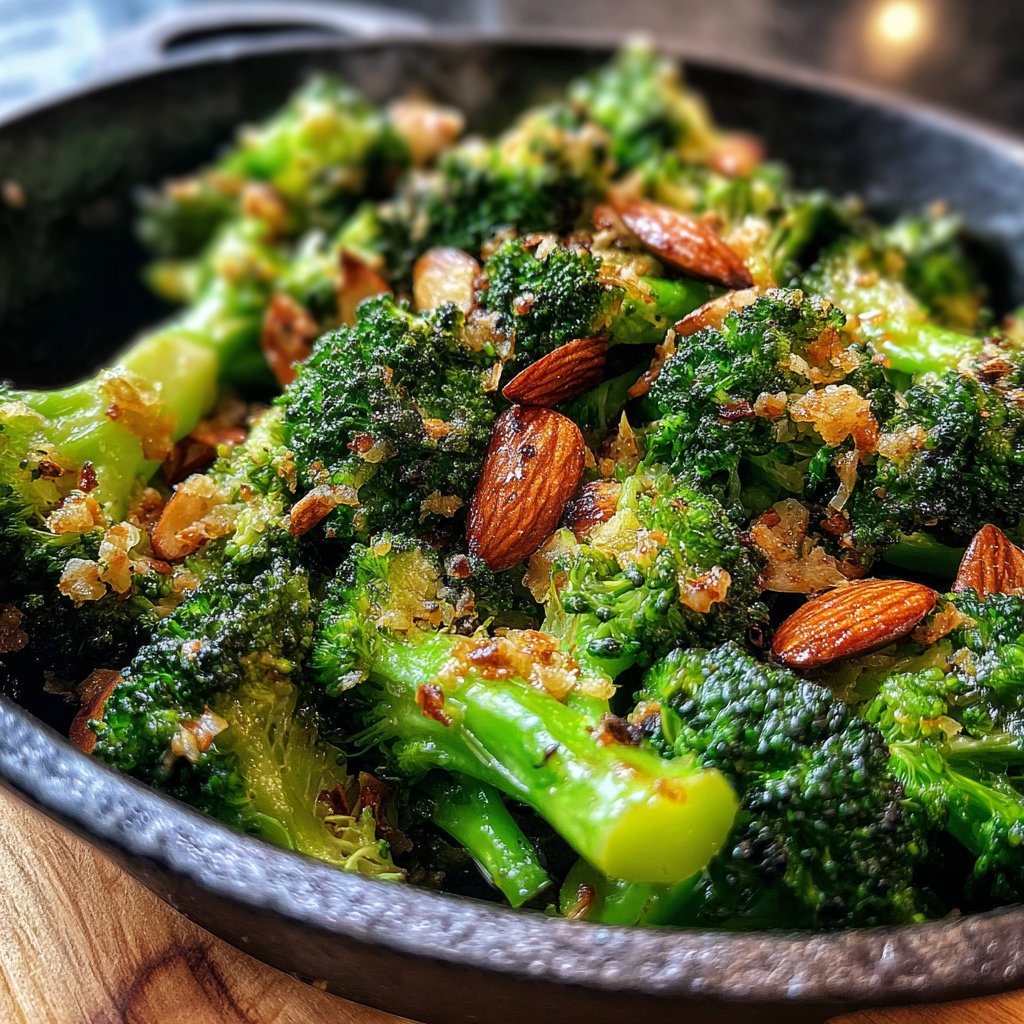 Brokkoli Pfanne Mit Mandeln