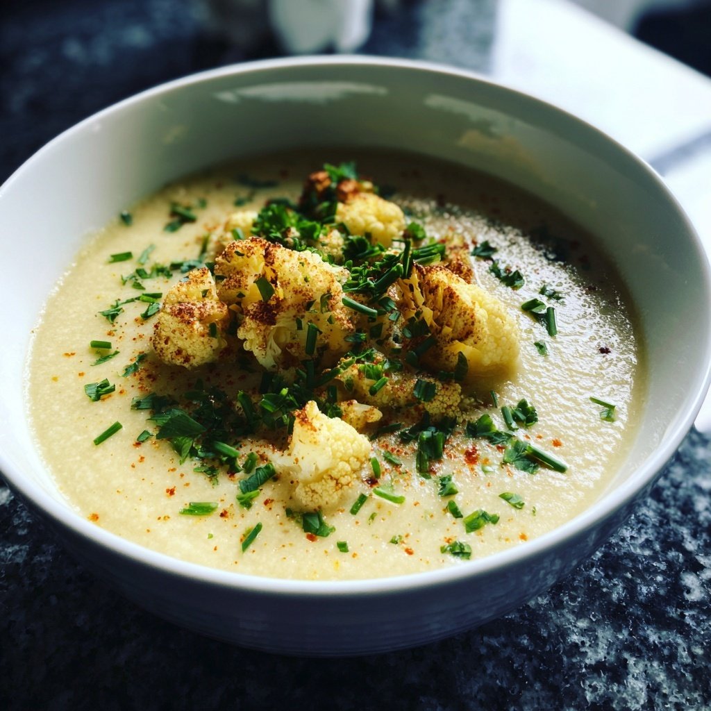 Blumenkohlsuppe mit Ingwer